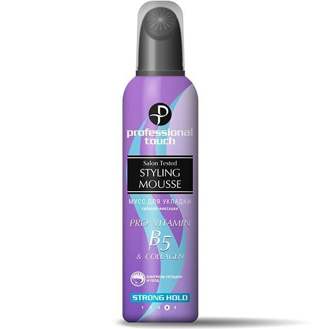 Мусс для волос Professional Touch B5 & Collagen 150 мл., баллон