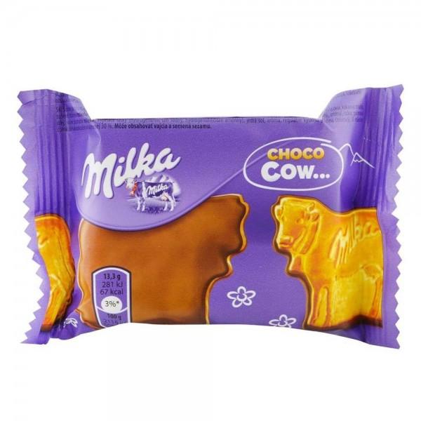 Печенье Milka Choco Cow покрытое молочным шоколадом 40 гр., флоу-пак