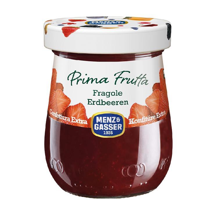 Конфитюр Menz & Gasser Prima Frutta Экстра клубника 340 гр., стекло