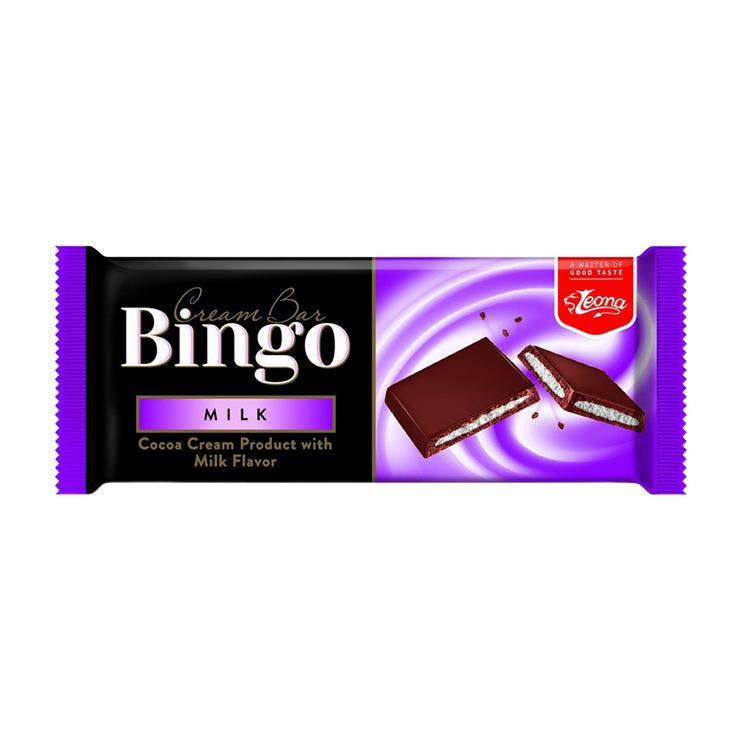 Шоколад Leona Bingo молочная начинка 90 гр., флоу-пак