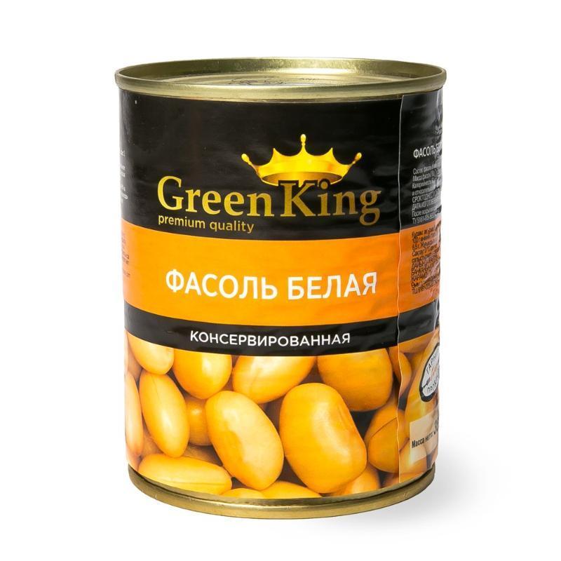 Фасоль белая Green King в собственном соку 400 гр., ж/б