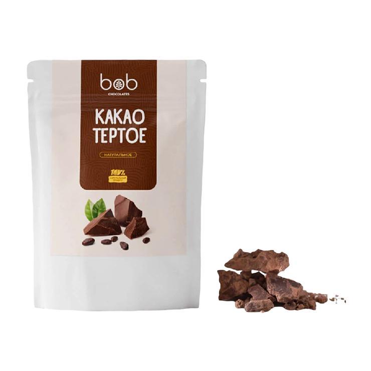 Какао Bob натуральное тертое Эквадор 200 гр., дой-пак