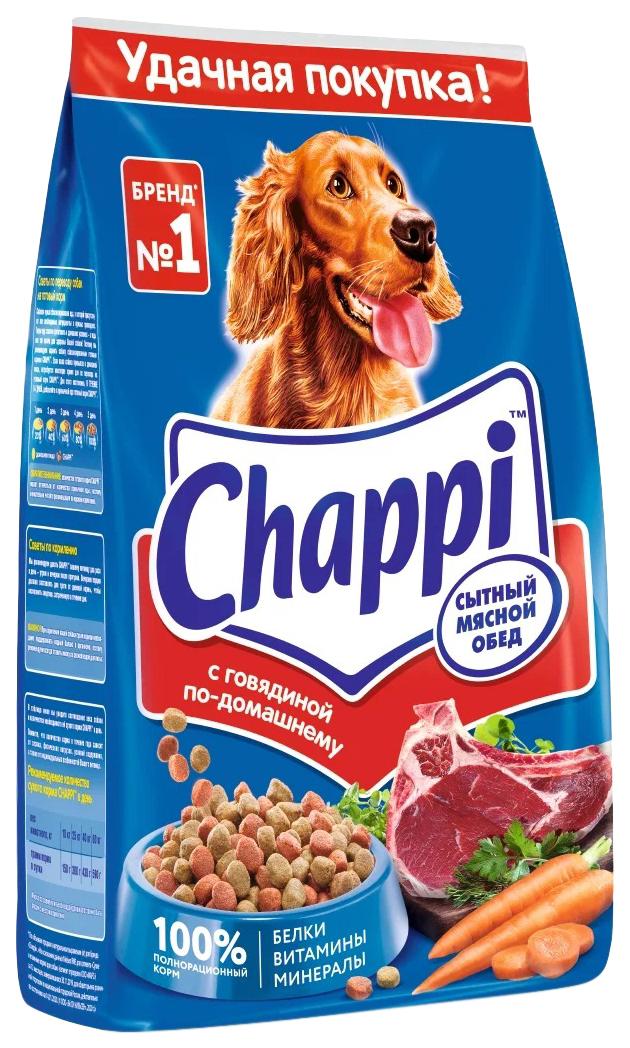 Корм для собак Chappi сухой говядина по-домашнему 2.5 кг., флоу-пак