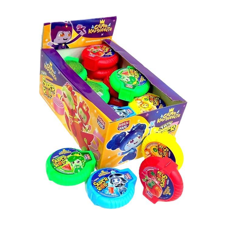 Жевательная резинка Канди Клаб SUPER ROLL TATTOO Семь Королевств 12 гр., пластиковая упаковка