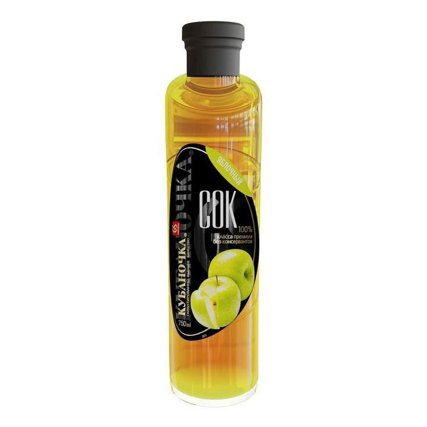 Сок Кубаночка яблочный 1 л., стекло