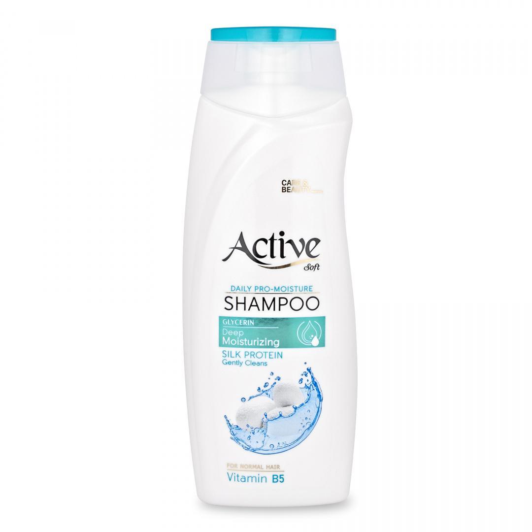 Шампунь Active Care & Beauty увлажняющий с протеинами шелка и витамином B5 350 мл., флакон