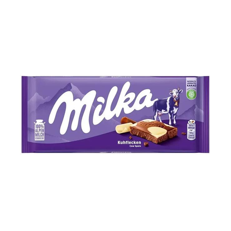 Шоколад Milka cow spots молочный 100 гр., флоу-пак