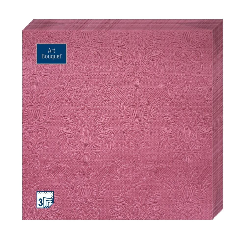 Салфетки бумажные Bouquet Барокко розовый палевый 33х33 см. 3 слоя 16 шт., пленка