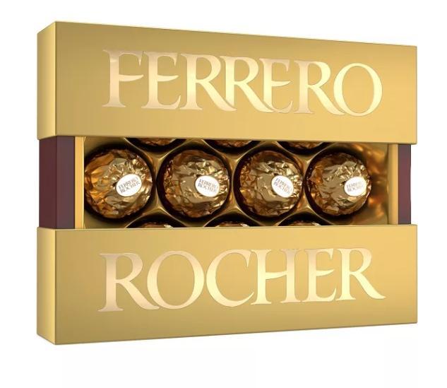 Конфеты Ferrero Rocher шоколадные хрустящие, 125 гр., обертка