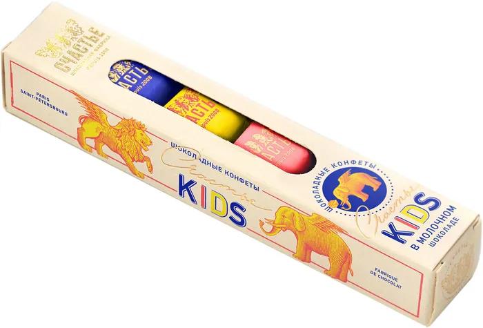 Конфеты Счастье KIDS шоколадные 50 гр., картон
