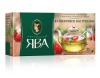 Чай Принцесса Ява Клубничное настроение зеленый с ароматом клубники и сливок 25 пакетиков, 37,5 гр., картон
