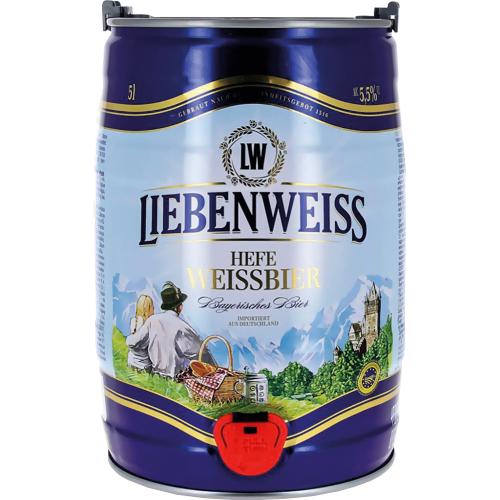 Пиво Liebenweiss Hefe-Weissbier 5,5% Германия 5 л., кег