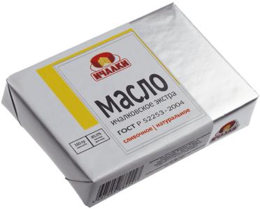 Масло сливочное Ичалки 80% 180 гр., обертка