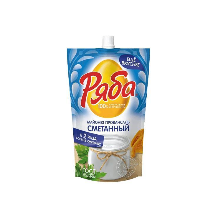 Майонез Ряба классический сметанный 50.5% 330 гр., дой-пак