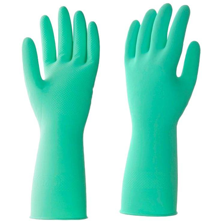 Перчатки латексные HQ Profiline размер L Малайзия зеленые, картон