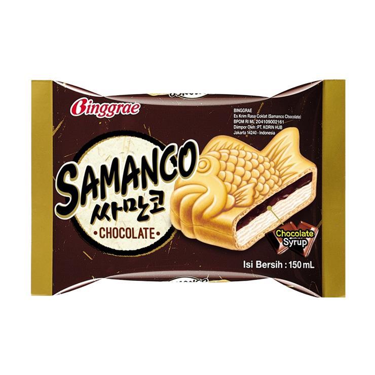 Мороженое Binggrae сэндвич рыбка с шоколадным сиропом 150 гр., флоу-пак