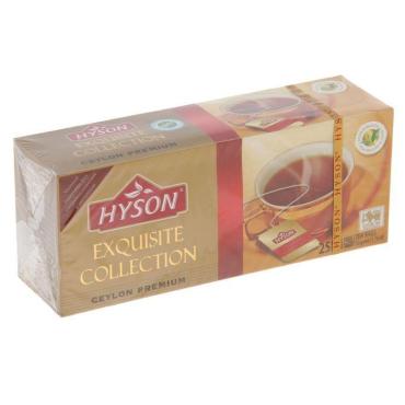 Чай Hyson Exquisite collection Цейлонский премиум 25 пакетиков, 50 гр., картон