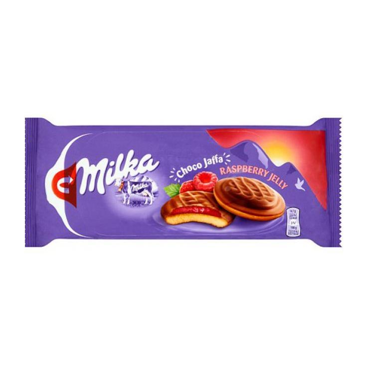Печенье Milka Jaffa малина 147 гр., флоу-пак