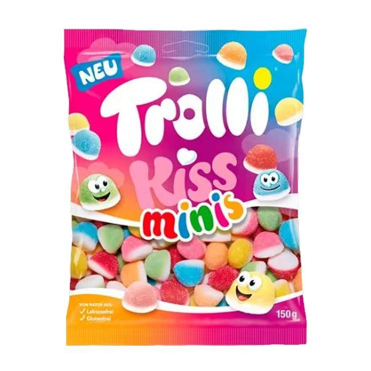 Мармелад жевательный Trolli kiss minis 150 гр., флоу-пак