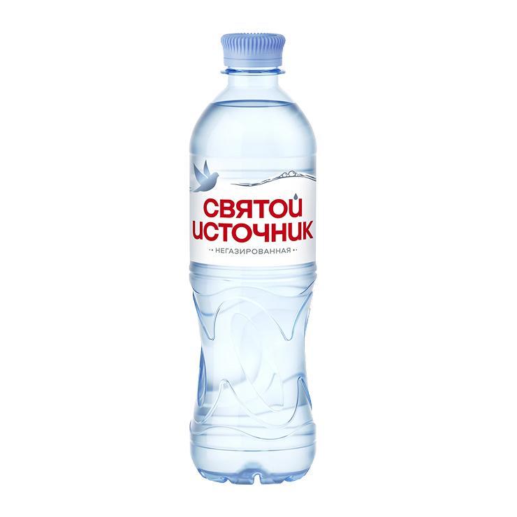 Вода негазированная Святой Источник 500 мл., ПЭТ