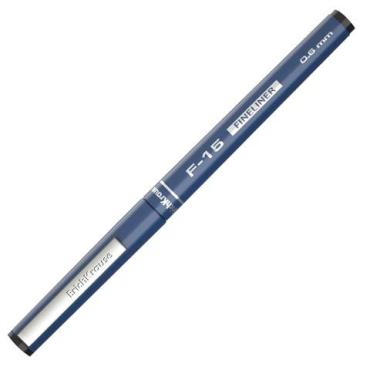 Ручка капиллярная Erich Krause F-15 черная, корпус синий, линия письма 0,6 мм
