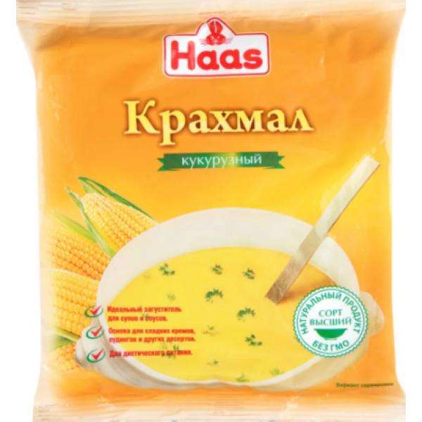 Крахмал Кукурузный HAAS, 1 кг., пластиковый пакет
