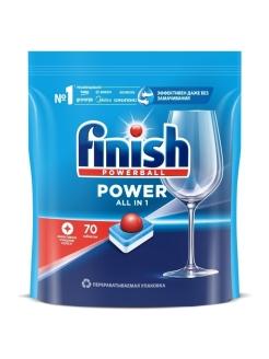 Таблетки для посудомоечных машин Finish Power 70 шт., дой-пак