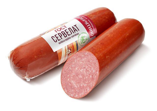 Сервелат Добрятино в/к ГОСТ 900 гр., в/у