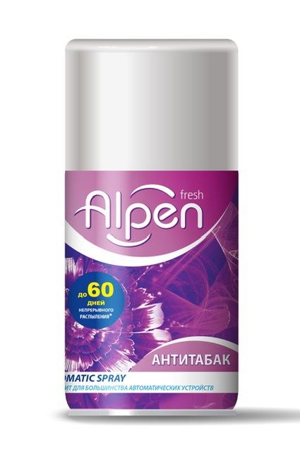 Освежитель воздуха Alpen, Fresh антитабак сменный баллон, 250 мл., баллон