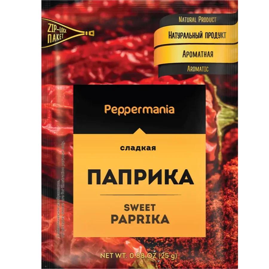 Паприка Peppermania сладкая молотая 65 гр., флоу-пак