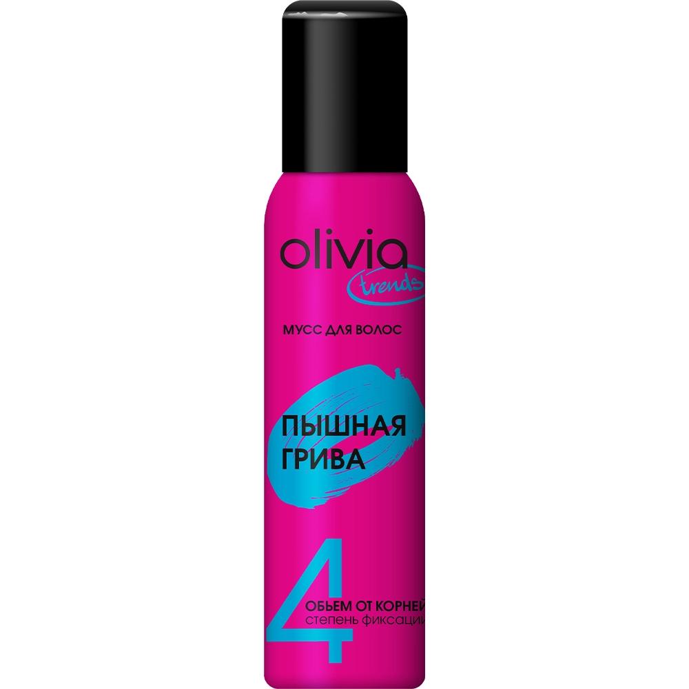 Мусс для волос Olivia trends пышная грива 4 степень фиксации, 150 мл., баллон
