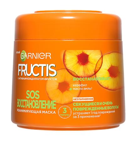 Маска для волос Fructis SOS Восстановление 300 мл., банка