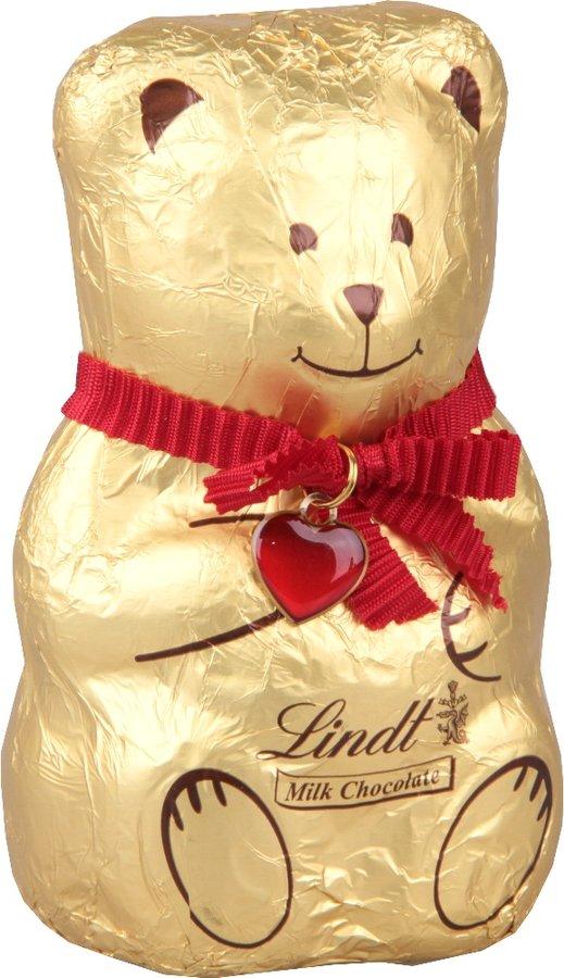 Шоколад Teddy фигурный молочный, Lindt, 100 гр., обертка фольга / бумага