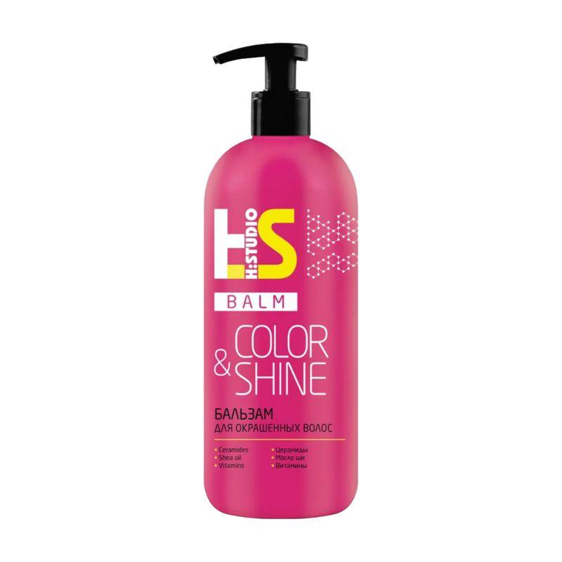 Бальзам Romax h:studio color & shine для окрашенных волос, 380 мл., бутылка с дозатором