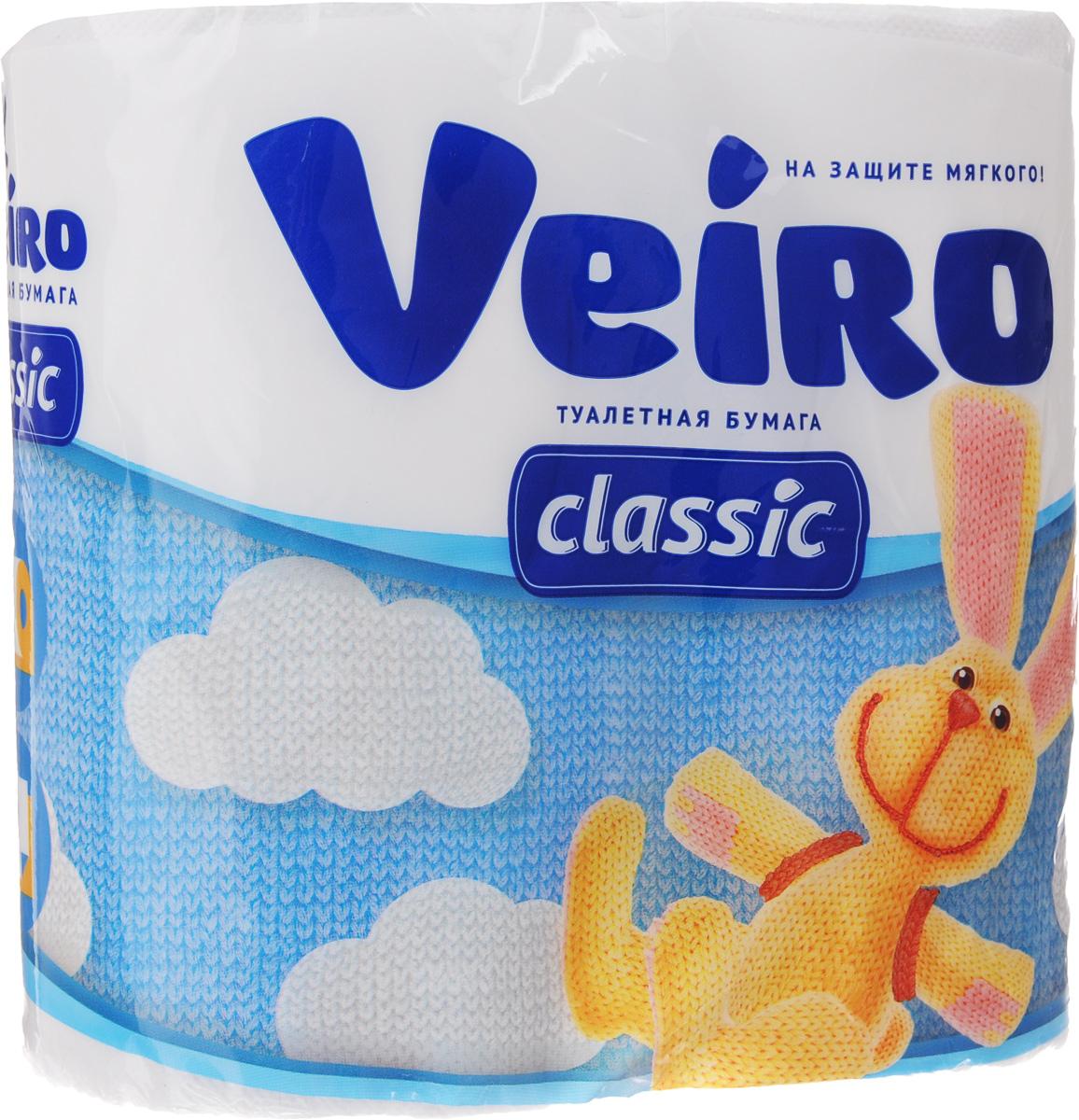 Бумага туалетная Veiro Classic 2 слоя 4 шт., флоу-пак