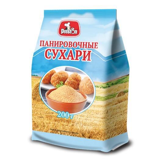 Сухари панировочные Preston 200 гр., флоу-пак