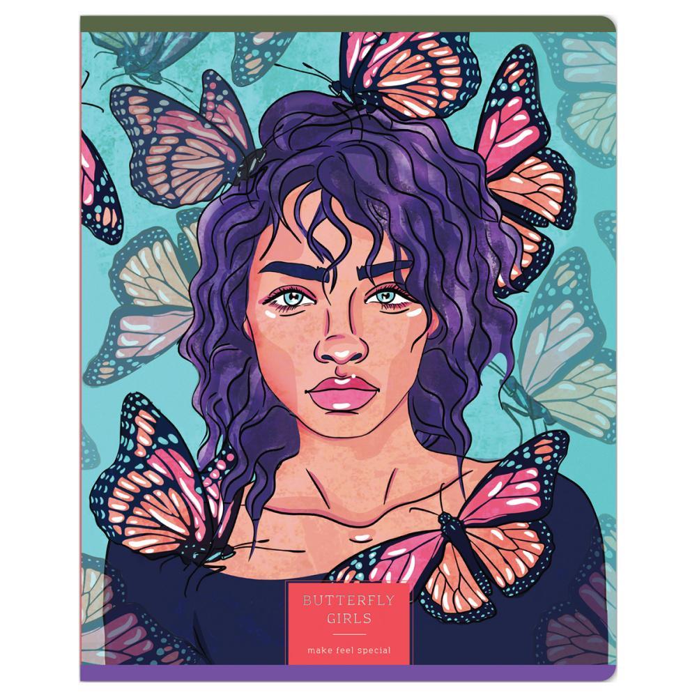 Тетрадь клетка Greenwich Line Ornament girls А5 48 листов 70 г/м2 матовая ламинация тиснение фольгой, пакет