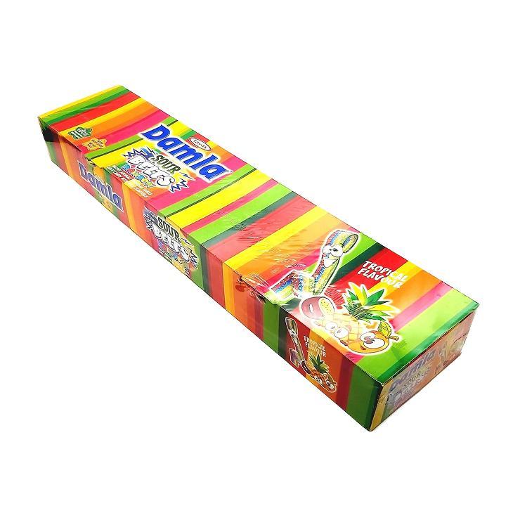 Мармелад жевательный Damla sour belts ремешки радуга 15 гр., флоу-пак