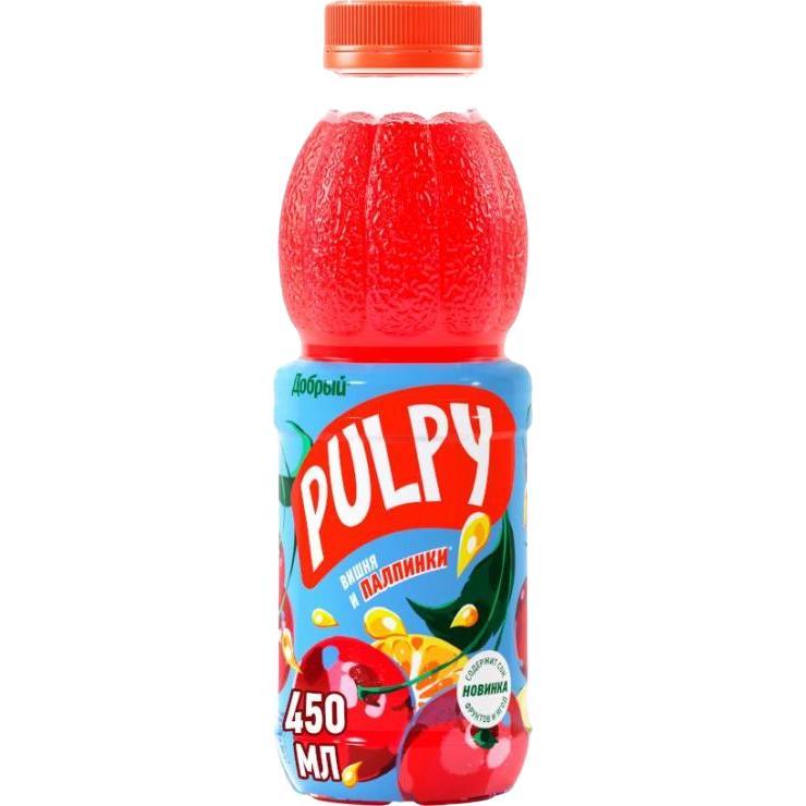 Напиток сокосодержащий Pulpy Вишня, 450 мл., ПЭТ