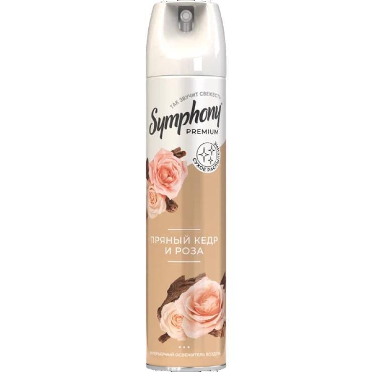 Освежитель воздуха Symphony интерьерный парфюм пряный кедр и роза 300 мл., баллон