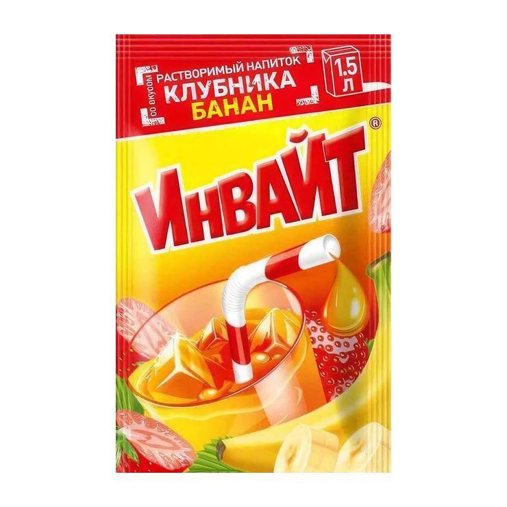 Напиток растворимый Инвайт клубника банан 12 гр., саше