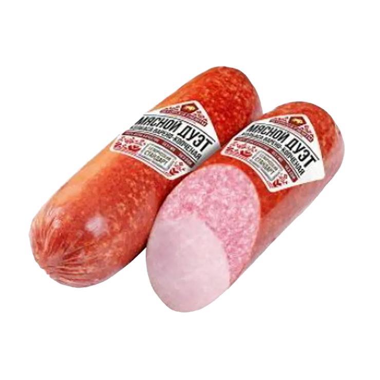 Колбаса варено-копченая Белорусские рецепты мясной дуэт со свининой 1,5 кг., в/у