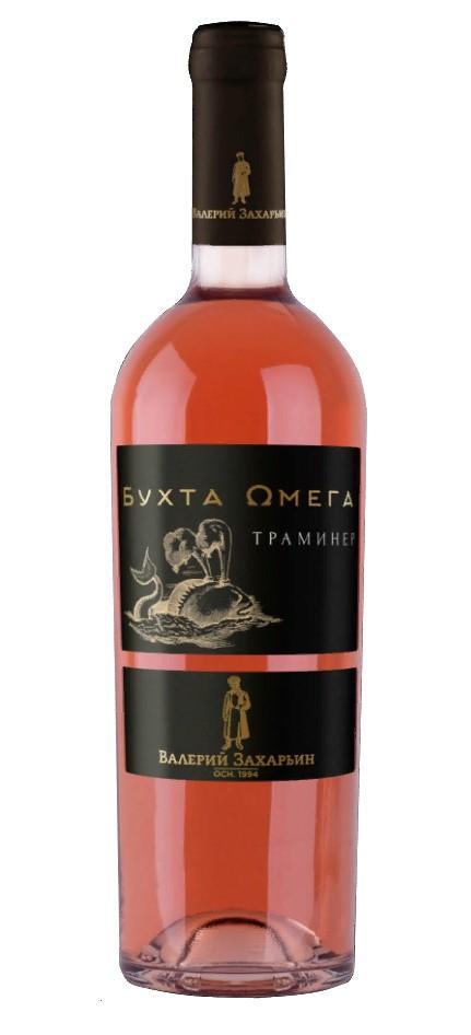 Вино серии Бухта Омега Траминер розовое п/сухое 750мл, Винодельня Бурлюк