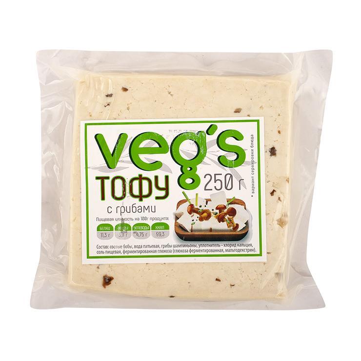 Тофу Veg's с грибами 250 гр., в/у