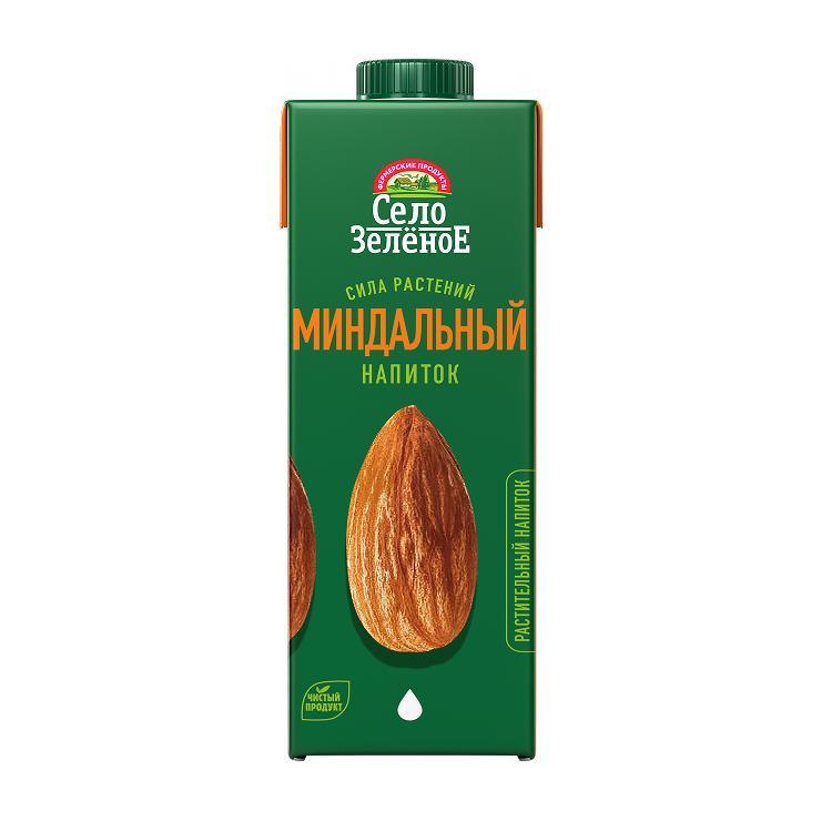 Напиток растительный Село Зелёное миндальный 1,8% 1 л., тетра-пак