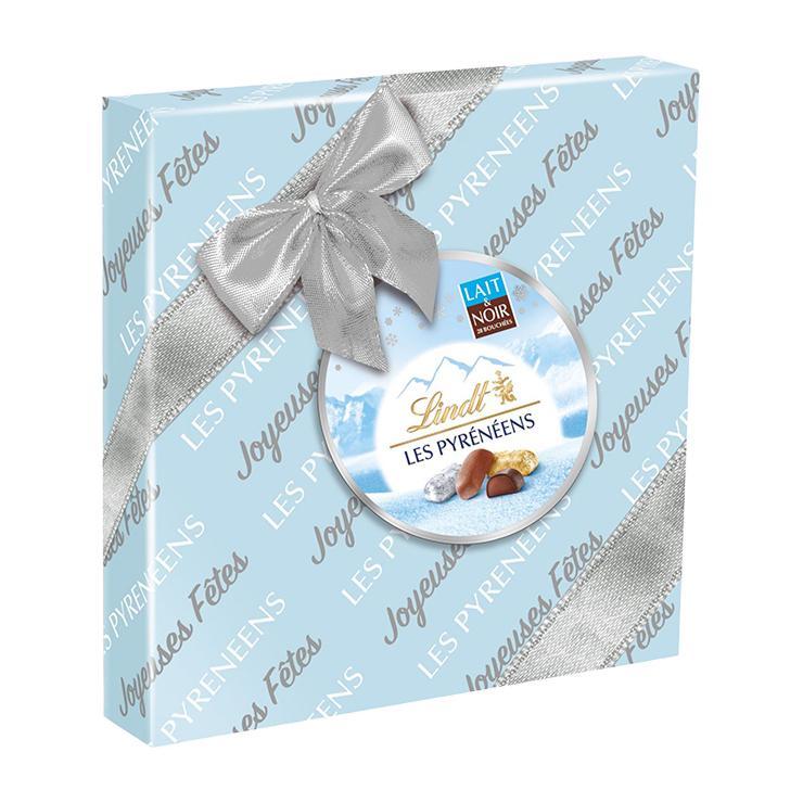 Конфеты Lindt Pyreneens Cadeau Assorti Gift Box из молочного и темного шоколада с начинкой пралине 204 гр., картон