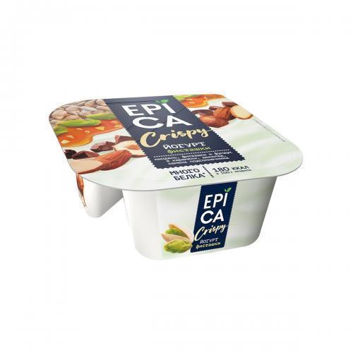 Йогурт Crispy с фисташками 10.5%, Epica, 140 гр, ПЭТ