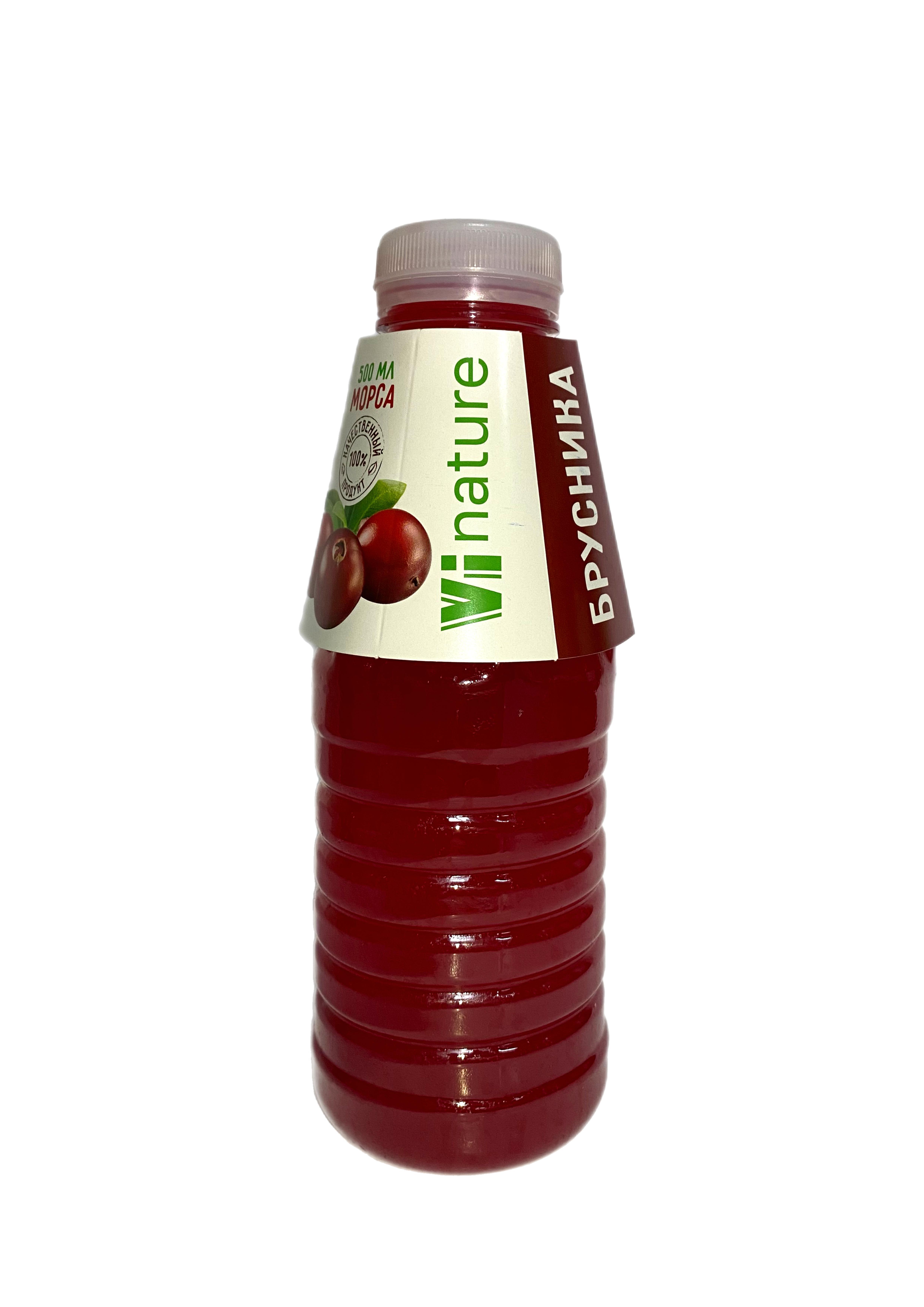 Морс Vi NATURE брусничный 500 мл., ПЭТ
