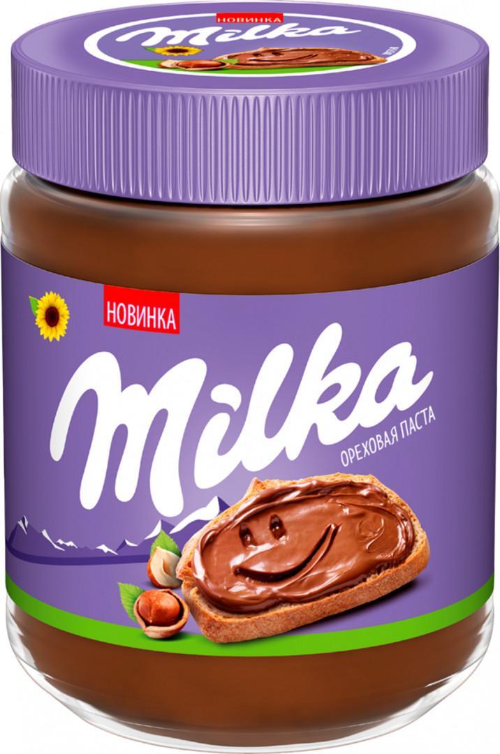 Паста Milka ореховая с какао 350 гр., стекло