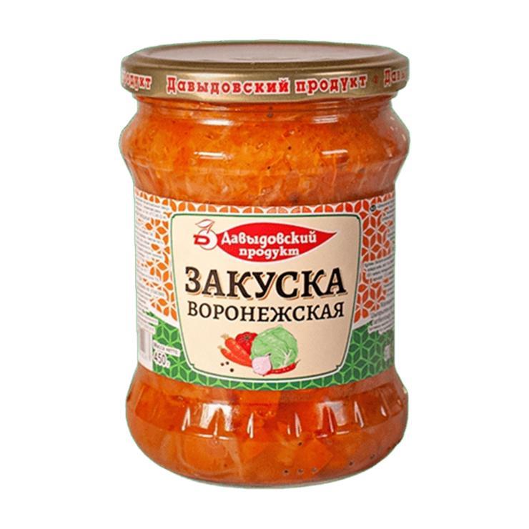 Закуска Давыдовский продукт Воронежская 450 гр., стекло